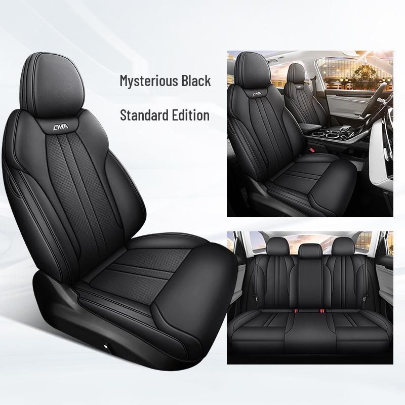 Boyue L Vollbezug Atmungsaktives Perforiertes Leder Autositzbezug für Alle Jahreszeiten