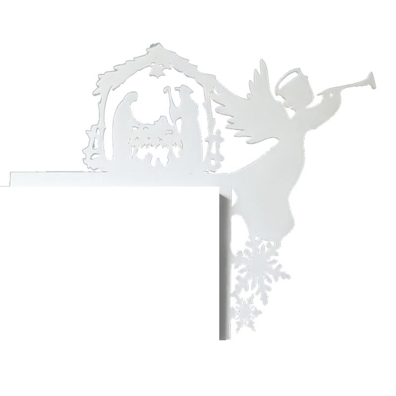 Festival Metalltür-Topper Mehrere Stile Metall-Weihnachts-Türwinkel-Dekorationen Auffällig für Weihnachtsfeiertagsdekorationen