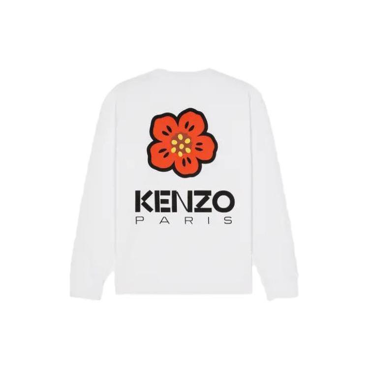 KENZO T Shirts Men's White Crew Neck Moderate Straight Fit FD55TS4444SG-01
