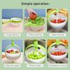 Salad Spinner Wheel Fruit Salad Rotating Kitchen Vegetable Washing Filter Basket Folding