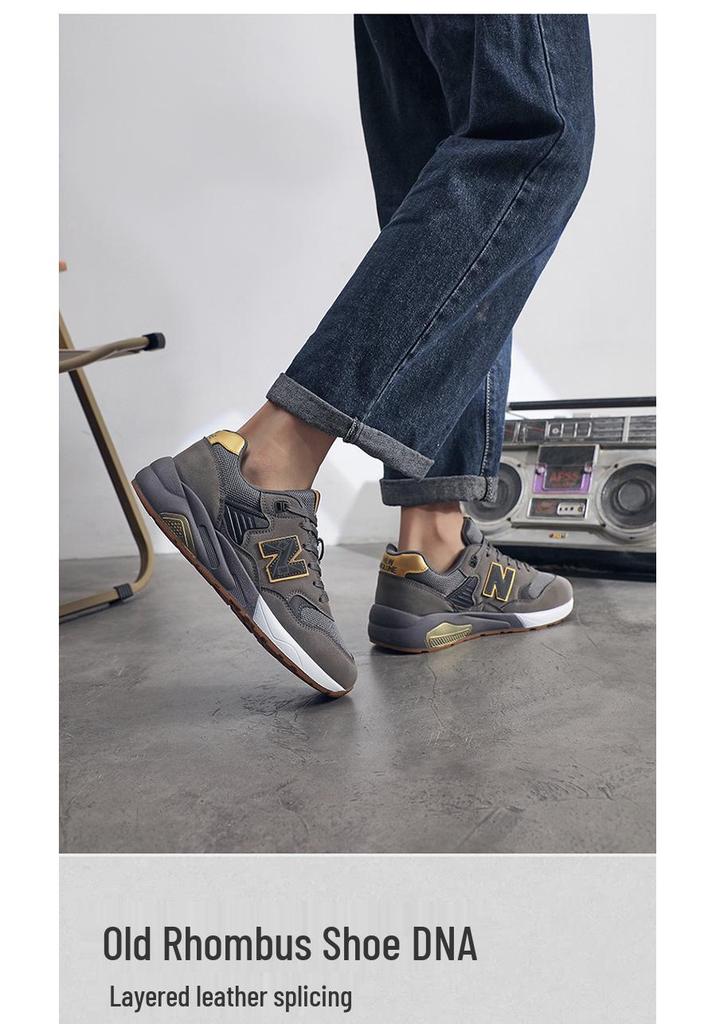 New Balance NB580 Men's Retro Casual Running Shoes - Cool, Versatile, Trendy Fashion Sneakers