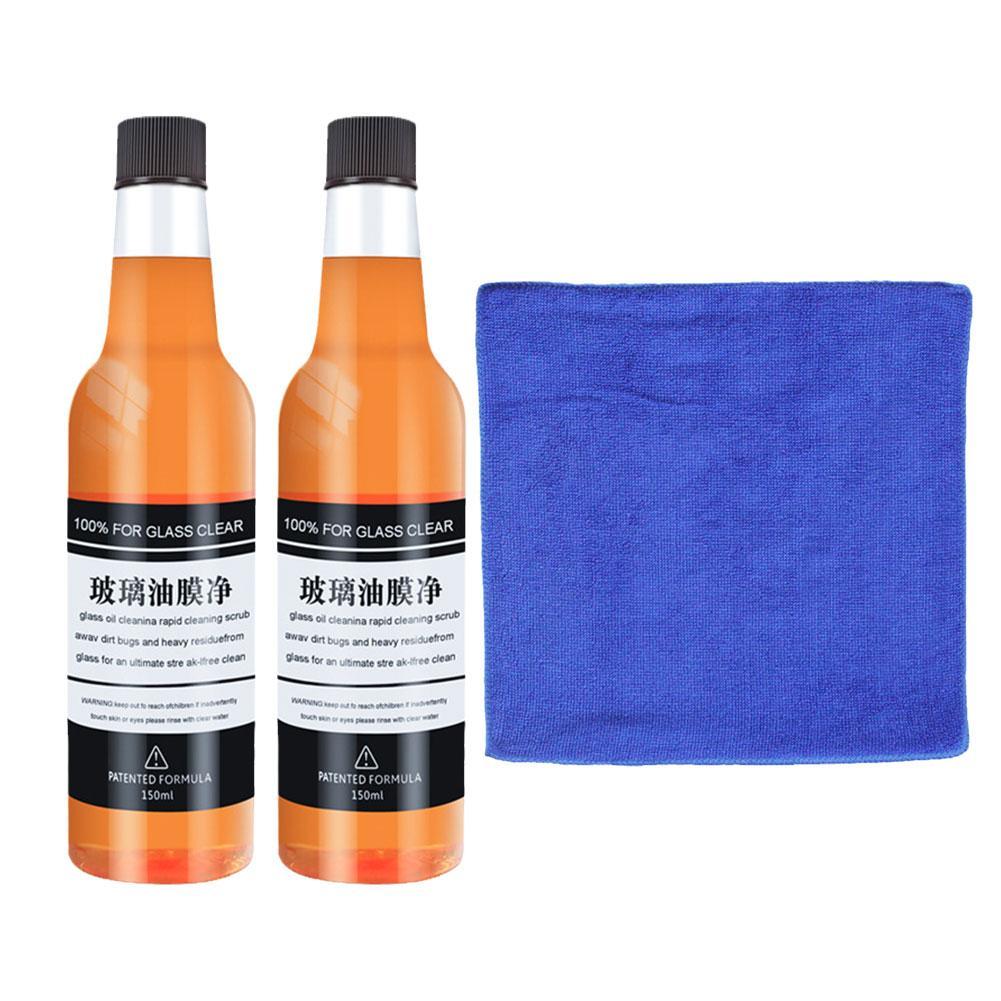 

1/2pcs Car Family Glass Oil Film Cleaner Deep Cleaning Polishing Glass Oil Film Removing Car Windshield Rearview Mirror Cleaner