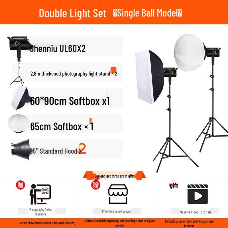 Godox UL60 Silent LED Continuous Video Light Kit
