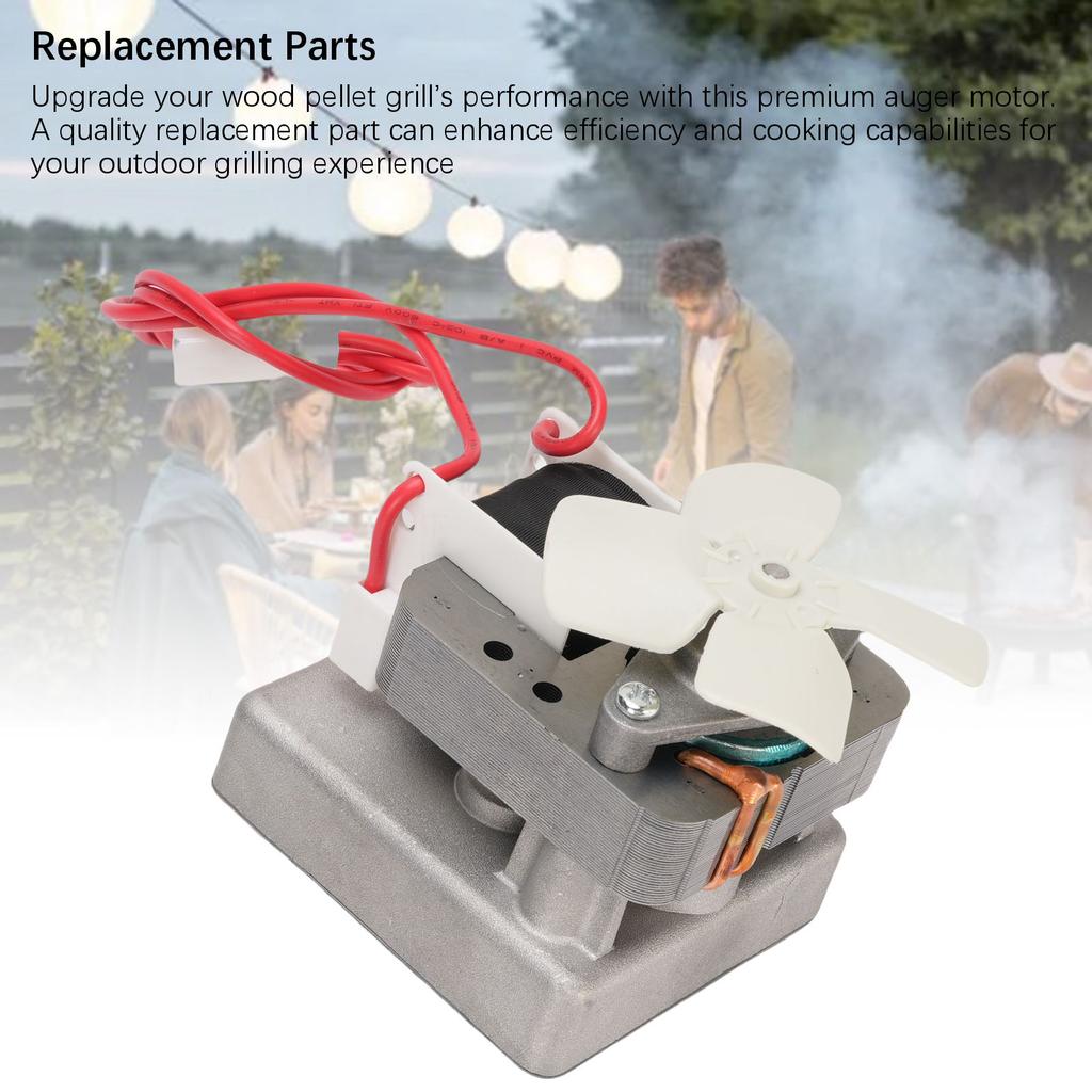 Auger Motor Replacement for PitBoss Wood Pellet Grill 1.6 RPM 120V 60Hz 2 Poles Auger Drive Motor Wood Pellet Grill Auger Motor