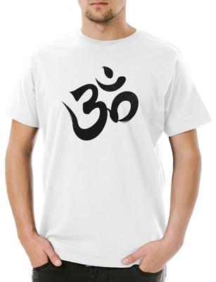 Om Zeichen Logo Herren T-Shirt Indien ShIva Buddha Buddhismus Govinda Siddartha
