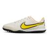 Nike Tiempo Legend 9 Academy TF Punta Redonda Cordones Antideslizante Duradero Zapatillas de Fútbol de Caña Baja para Niños Gris Amarillo DA1328-002
