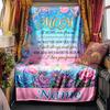 Thank You Mom Appreciation Card Customize Your Name Blanket Soft Warm Cozy Versatile For Sofa Couch Office Bed Picnics Ideal For All Seasons Warmthful
