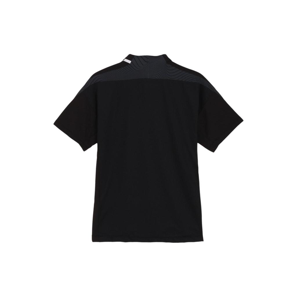 Puma Solid Color Casual Straight Fit Polo Shirt Men tops Black 627601-01