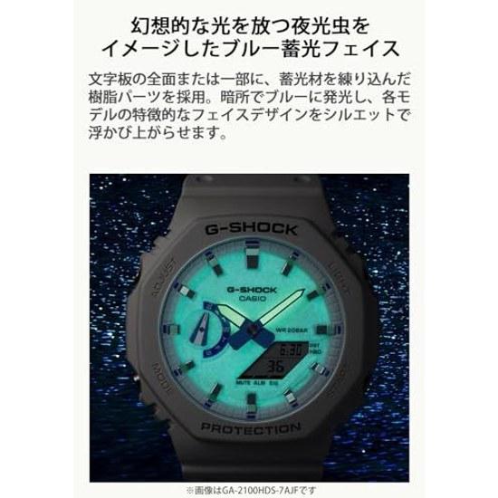 Casio Wristwatch G-Shock HIDDEN GLOW SERIES Environmentally Friendly Materials GA-2100HDS-7AJF Mens White