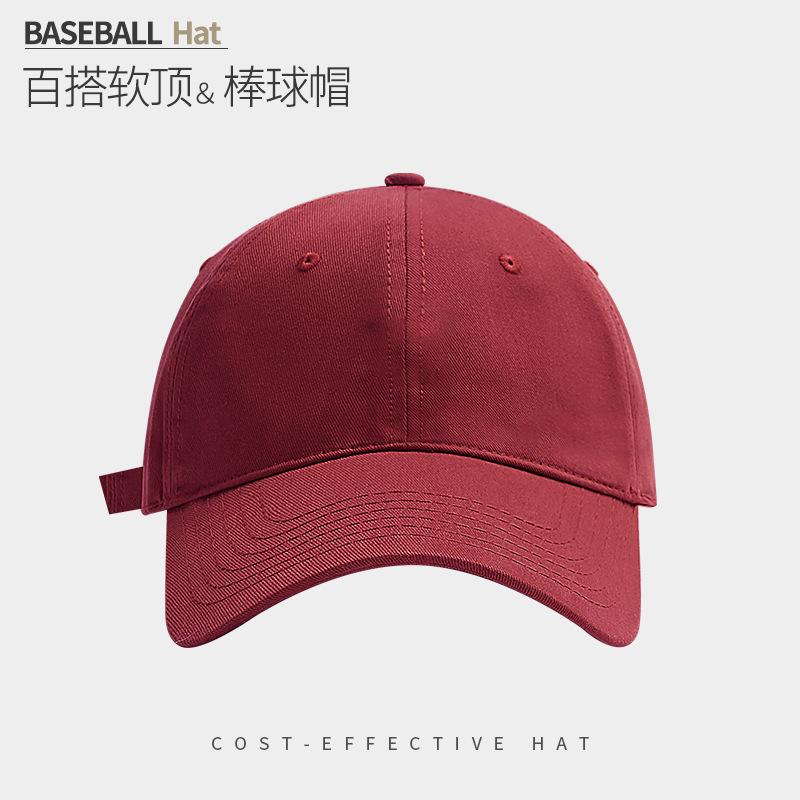 Embroidered Letters Show The Face Small Peaked Cap Children'S Season Sun Protection Warm Versatile Big Head Circumference Baseball Cap