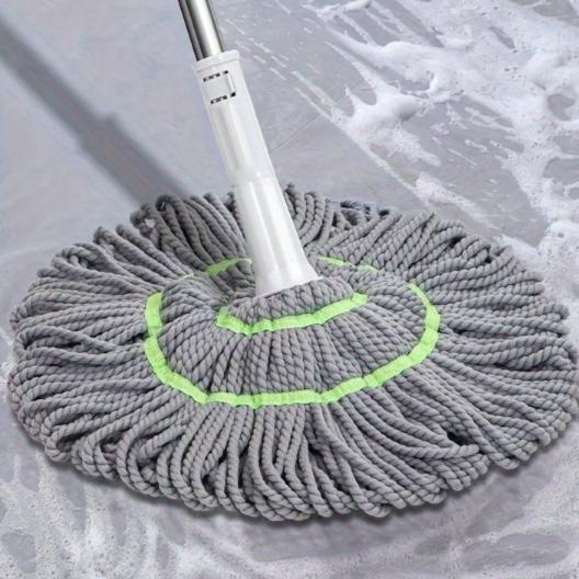Easy Hands-Free Self-Wringing String Mop for Versatile Wet and Dry Rotary Cleaning - Living Room, Bedroom, Toilet, Kitchen, and Floor Surfaces