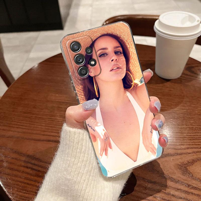 Lana Del Rey Sexy Model For Samsung Galaxy A55 Case A54 A52 A53 5G A15 A14 A13 A23 A51 A34 A35 A33 A32 A72 A71 Clear Phone Cover