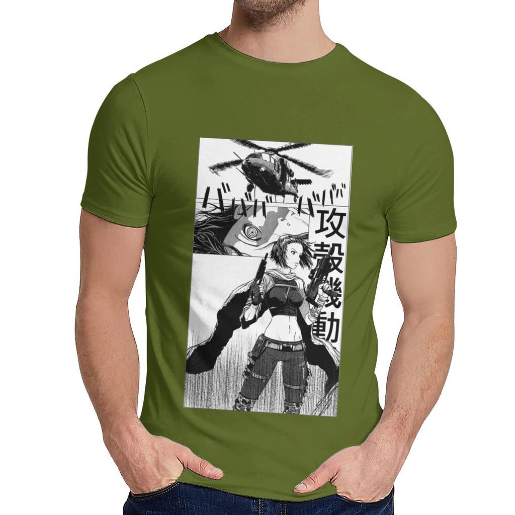 Pure Cotton Ghost In The Manga T Shirt Unisex Hip Hop Nice O Neck Camiseta