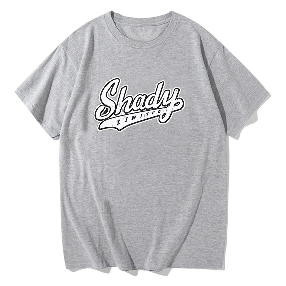 Eminem Shady TShirt Rapper Music Gift for Fan T Shirts Men Women Round Neck Short Sleeve Top 2026 Summer Pure Cotton Streetwear