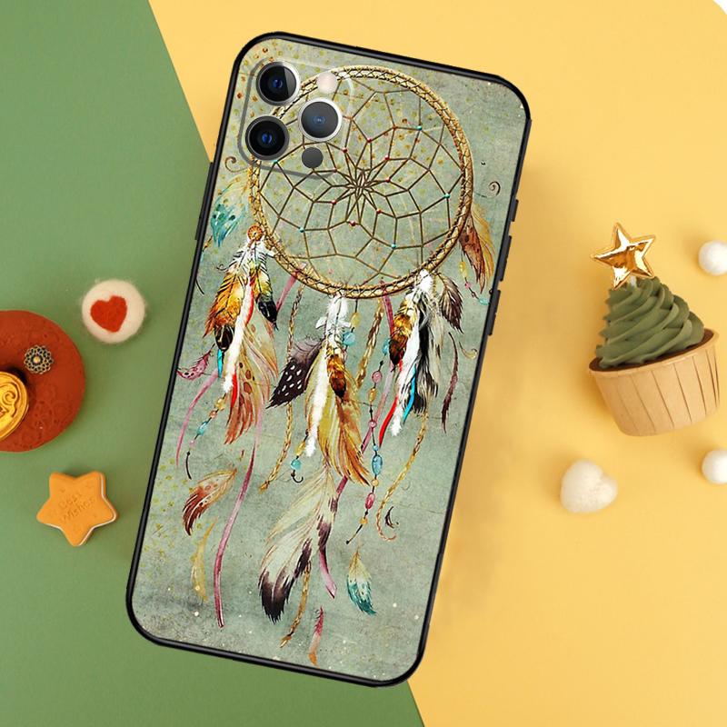 Dreamcatcher Funda For iPhone 11 12 13 14 16 15 Pro Max Mini XS Max X XR SE2 7 8 14 16 15 Plus Phone Case