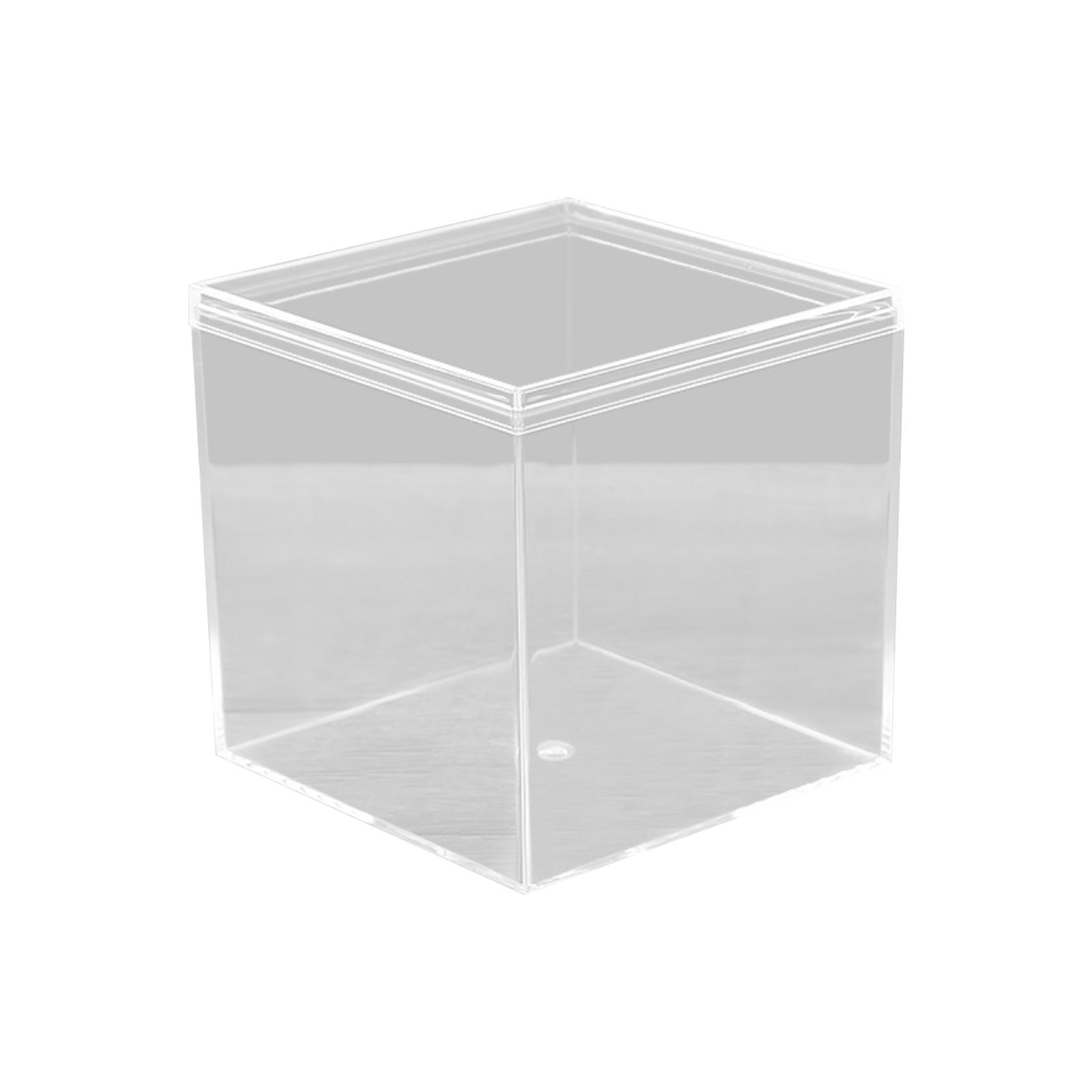 Transparent Box Plastic Acrylic Square Box Earth Cover Candy Box Handmade Display Packaging Box