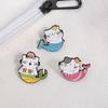 Charm Mermaids Cats Alloy Brooch Fashionable Lapel Accessory For Kids Friend Parties Casual Outfits