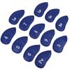 12PCS   Pattern PU Leather   Soft Convenient   Putter Cover Iron   Headcover Accessory During Outdoor Travel