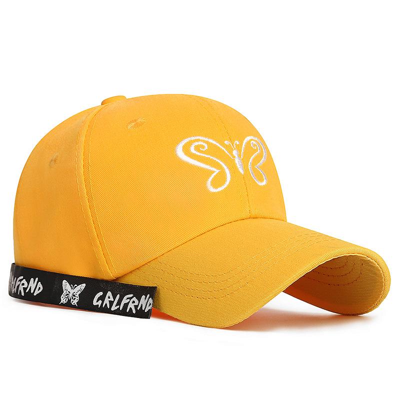 Embroidered Butterfly Sunshade Cap Spring Outing Youth Men Women Ribbon Baseball Cap Snapback Hat Sun Visor Hats Fishing Hat Peak Cap