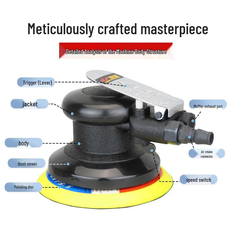 Gaobao 5-Inch Pneumatic Sander Grinder & Polisher
