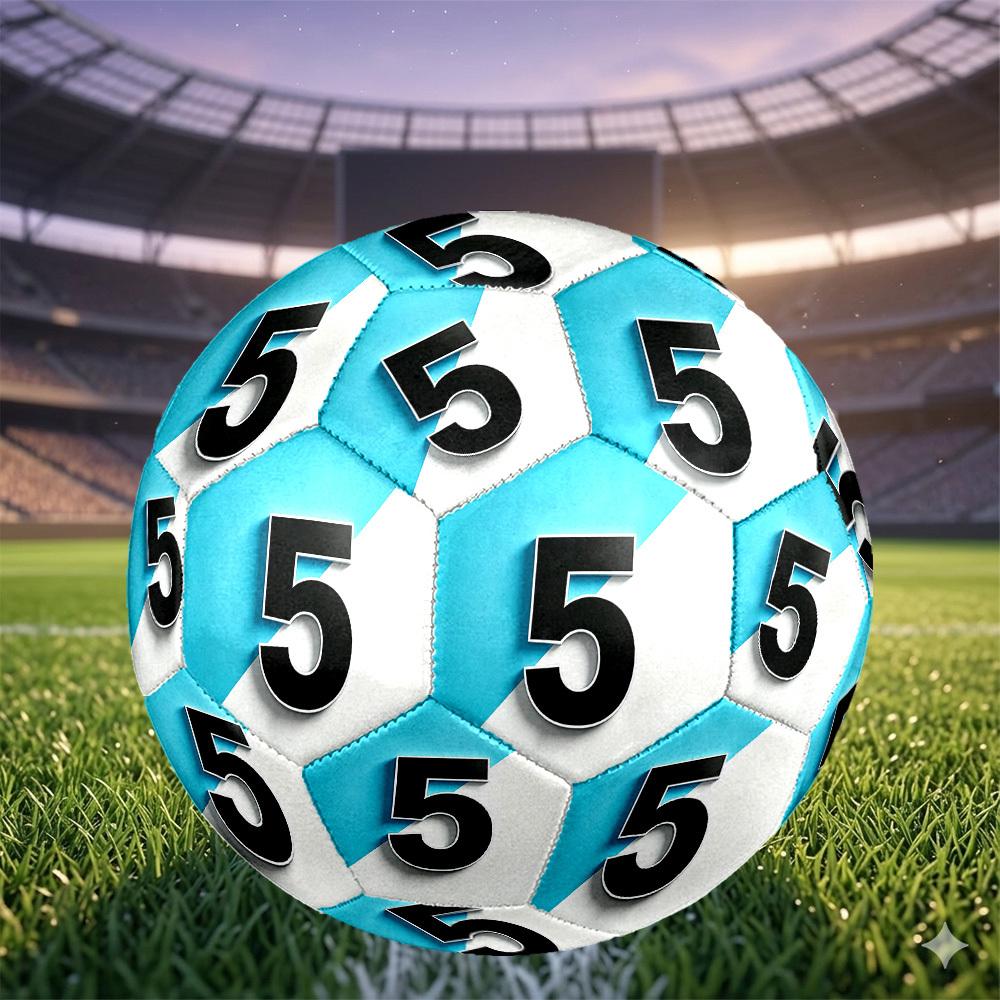 1pc Size 5 Number Five Soccer Ball, Professional Match/Training Ball, Suitable for Indoor and Outdoor Sports Games. Y62796
