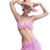 Holiday Crochet Hollow-Back Sun Protection Long Skirt Beach Cover-Up Dress