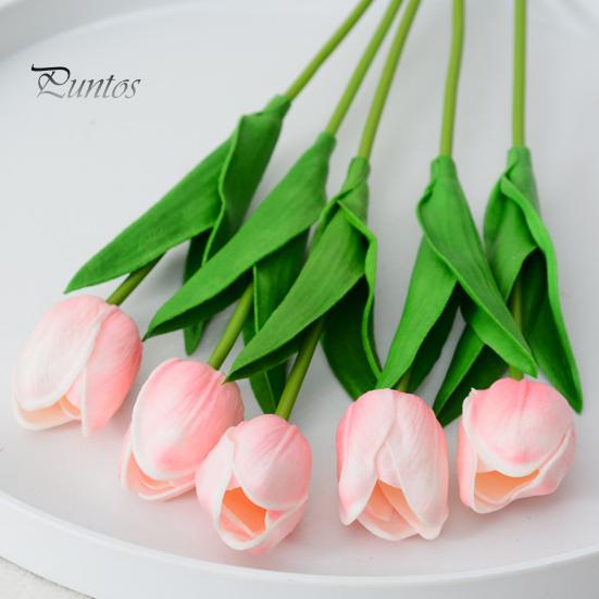 Tulipán artificial realista, reutilizable, colorido, flor falsa, para bodas, fiestas, interiores, hogar, oficina, mesa, centro de mesa, decoración con flores artificiales