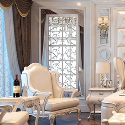 (Nikita) 16ks DIY 3D akrylová zrkadlová nálepka na stenu Nálepka na stenu Home Decor Odnímateľný kúsok