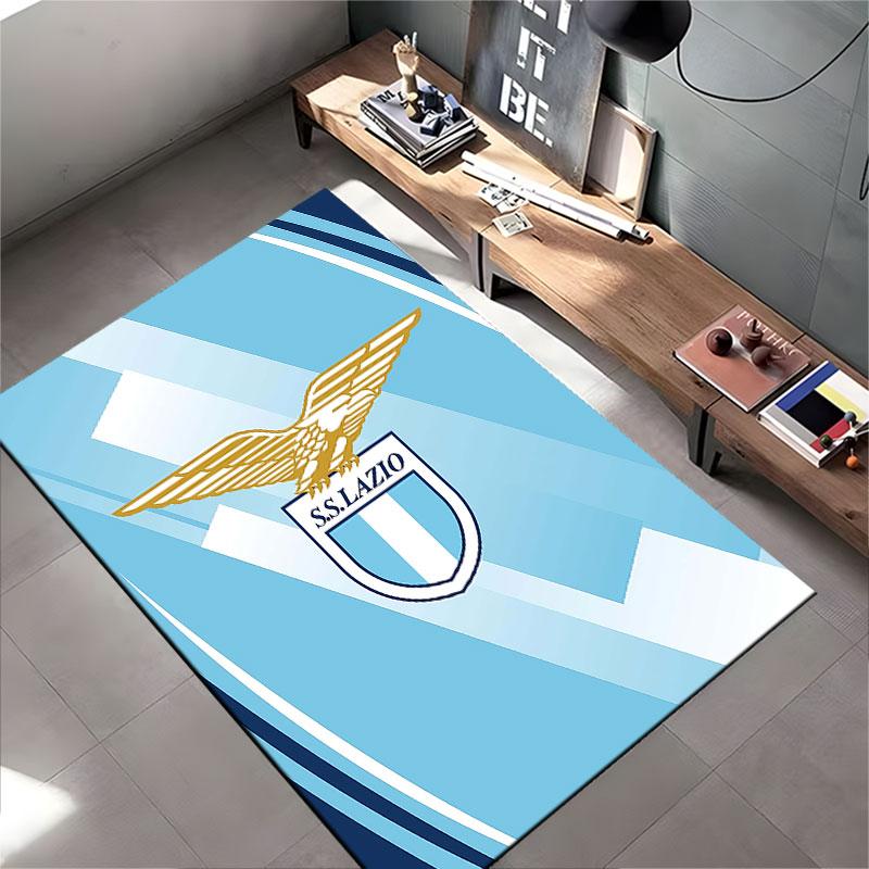 Blue Carpet with SS Lazio Logo suitable as a non-slip mat for the living room or bedroom sofa
