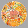 50 Pumpkin Suitcase Stickers - Trendy Graffiti for Laptops, Cars, and Decor