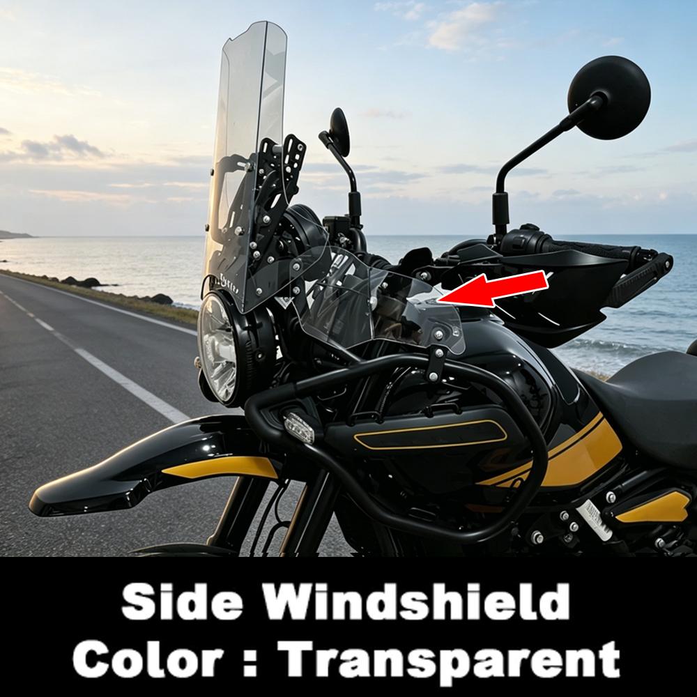 For Royal Enfield Himalayan 450 Motorcycle Side Deflectors Windshield Himalayan 450 Bilateral Side Wind Deflector Air Spoilers Transparency