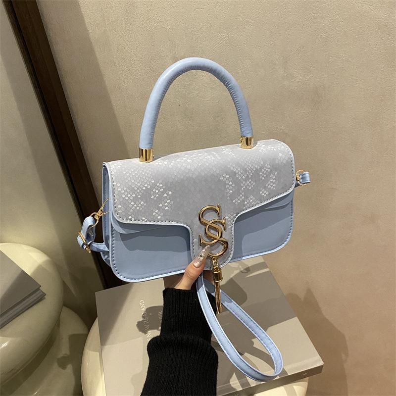 Trend Retro Small Bag Women's Winter New Fashion Casual Popular Messenger Bag Texture Portable Small Square Bag