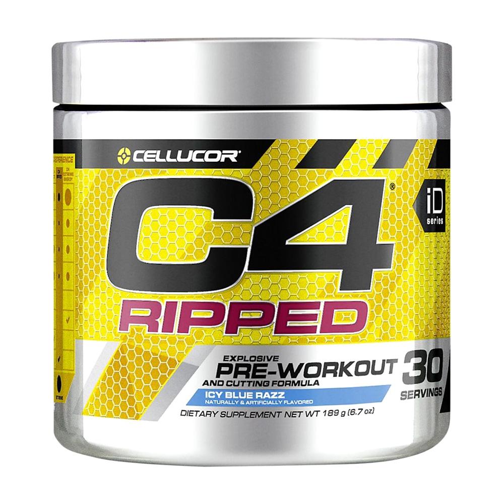 

KOREA C4 Ripped Explosive Pre-Workout Icy Blue Razz 30 Servings, 6.7 oz