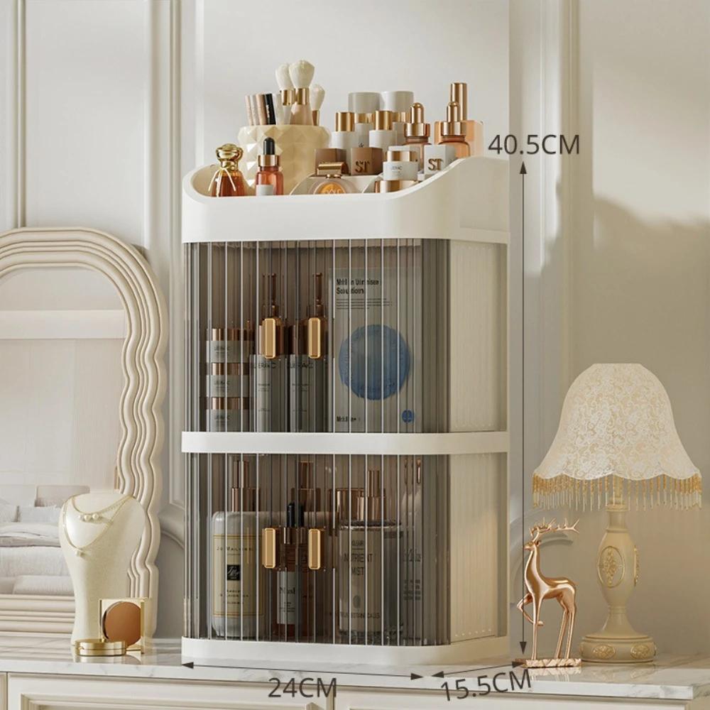 Makeup Storage Box Dust-proof Cosmetic Organizer Large Capacity Jewelry Nail Polish Cosmetic Container Makeup Organizer Box