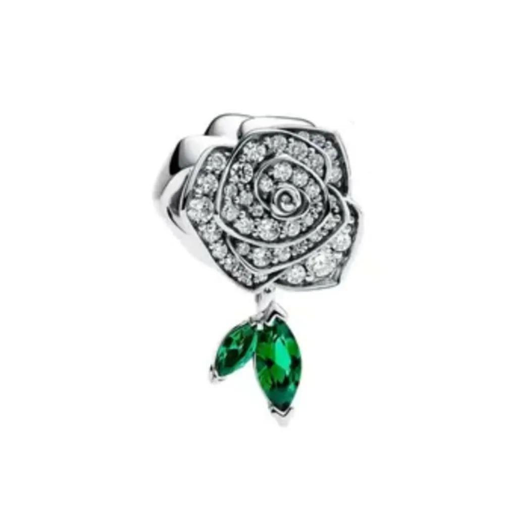 New Circular Charm Fit Original Bracelet Shining Zircon Love Heart&Flower Bead DIY Women Jewelry Gift 925 Silver Plated Making