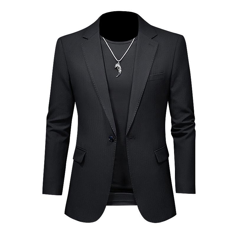Men's Plus Size Korean Style Slim Fit Business Casual Blazer