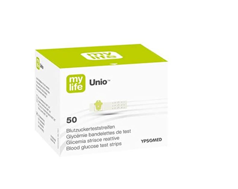 

Тест-полоска MyLife Unio для определения уровня глюкозы в крови 50 (Только полоса)