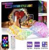 Smart Curtain Lights Bluetooth App Remote Control LED String RGB Fairy Lights DIY Living Room Window Bedroom Decoration Gift