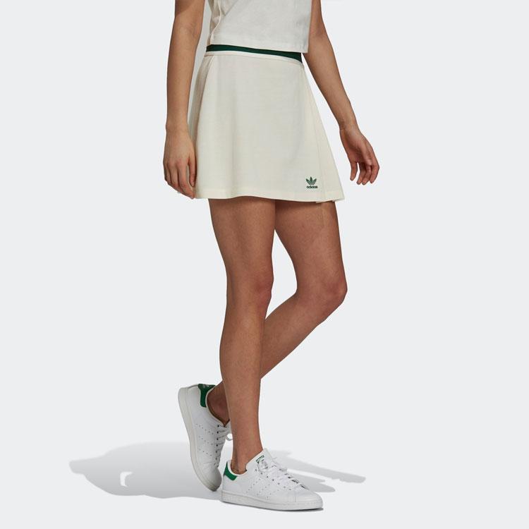 Women's Adidas Originals Casual Short Skirts Women's Jade White