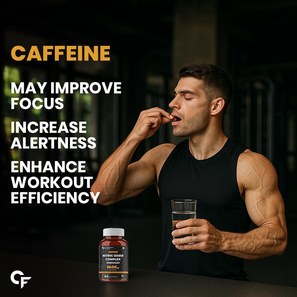 Carbamide Forte Nitric Oxide Supplement 1200mg for Adults with L-Arginine, AAKG & Beet Root 60 Veg Capsules