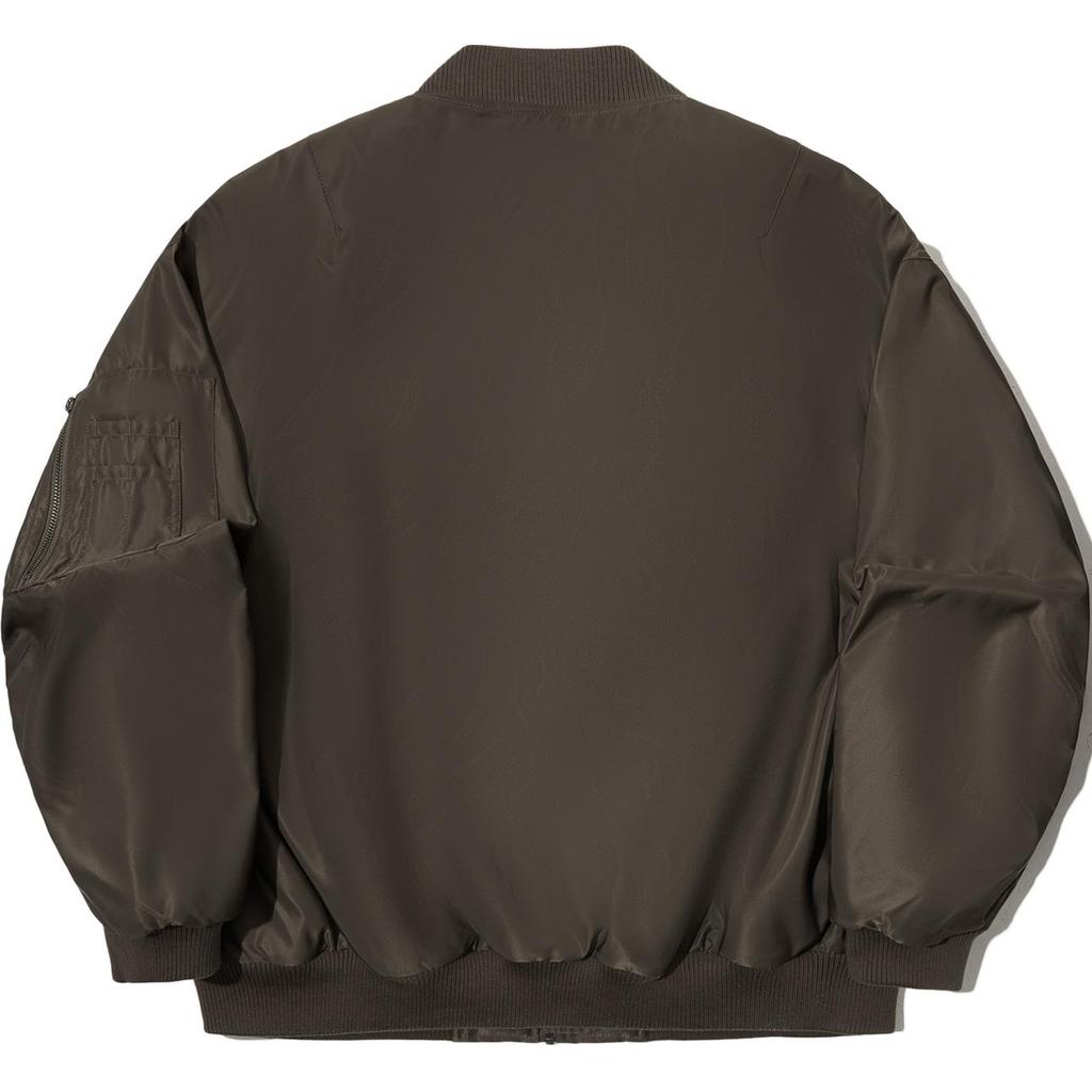 Li Ning Vital Series Solid Color Loose Fit Short Cotton Jacket Unisex Jacket Chocolate-Brown AJMU163-2