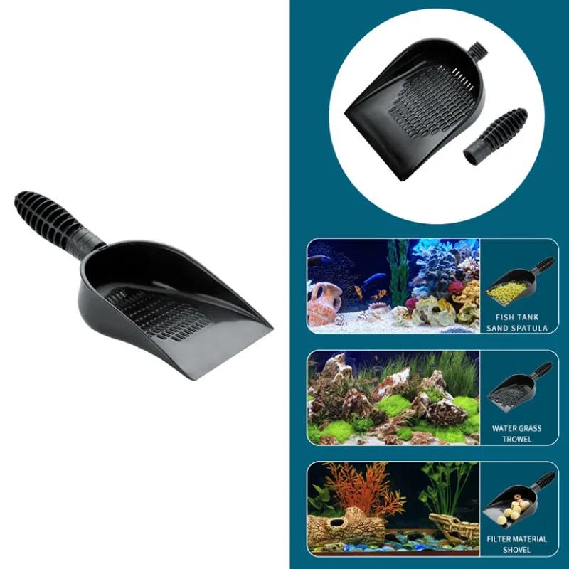 

Functional Aquarium Fish Tank Gravel Sand Scoop Shovel Scraper Cleaning Pan Bottom Sand Cleaning Shovel Aquarium Cleaning Tool