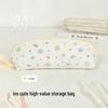 Creative Cartoon Polka Dot Pencil Case - Stylish Travel Handheld Stationery Storage Bag for Students.