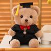 With Doctorial Hat Doctor Cap Graduation Bear Doll Sitting Bear Plush Toys  Party Favors