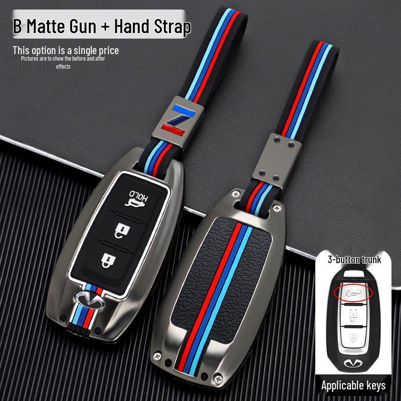 2020 Infiniti QX50/QX60 Key Cover: Metal Shell Key Bag with Buckle for Car Modification