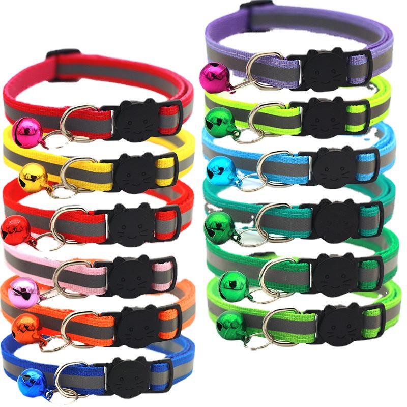 Reflective Cat Ear Safety Collar with Detachable Bell