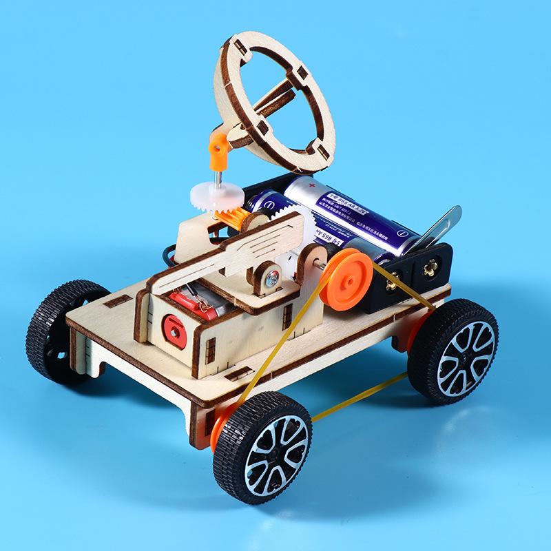 DIY Battlefield Radar Vehicle Model STEAM Electric Educational Kit 3D Assemble Kids Puzzle Scientific Fun Creative Toy Gift