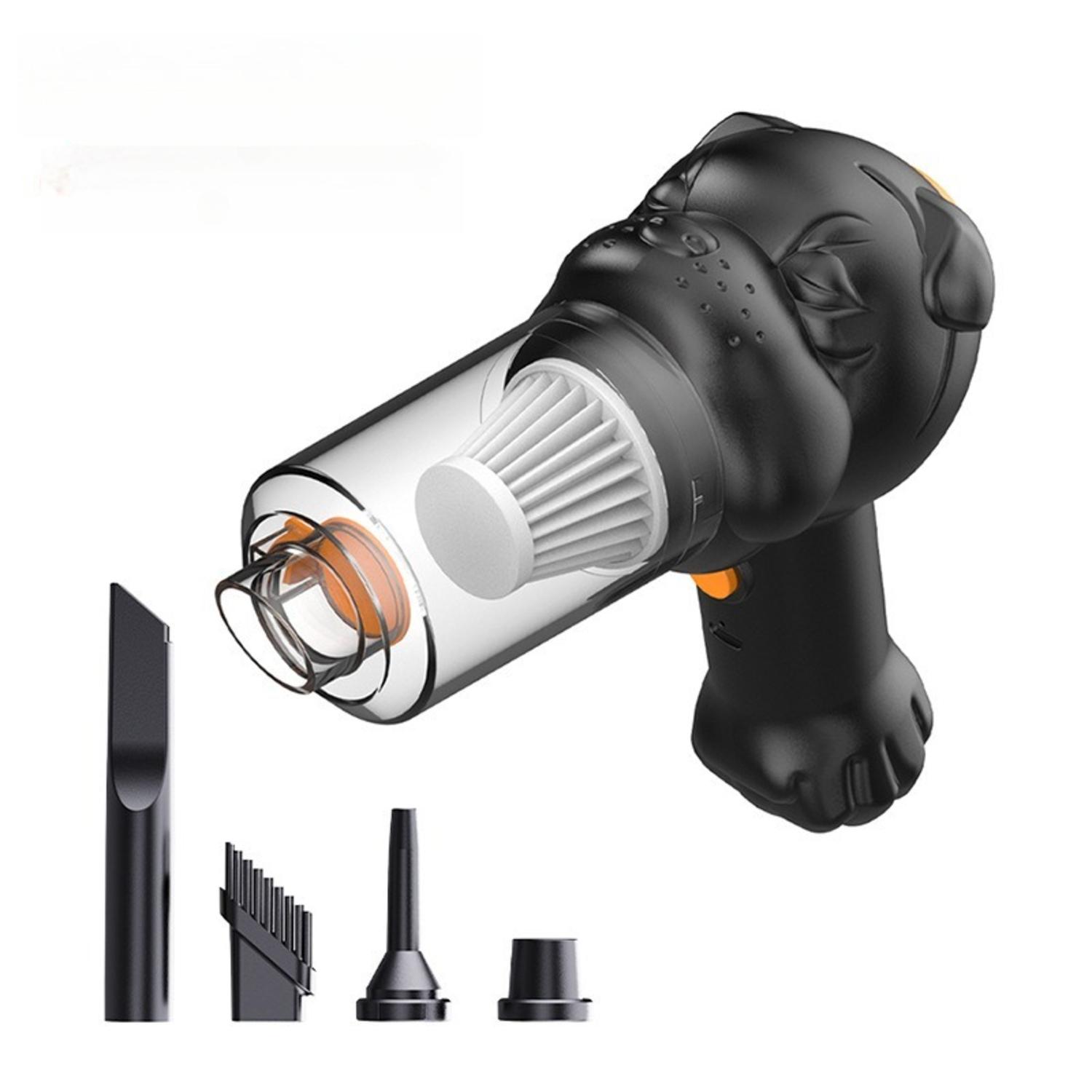 

Автомобильный пылесос с сильным всасыванием 20000 Па, беспроводной перезаряжаемый мощный ручной пылеуловитель, мини-мойка для автомобильной бытовой техники чёрный