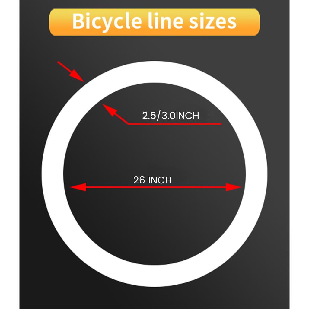 2 Stück Fahrradschlauch 26 X 3 26X3.0 26*3.0 26 * 3.0 Fahrrad Butylkautschuk Schlauch für Schneemobile Fahrräder ATVs Fahrradteile 26 Zoll
