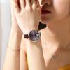 CURREN Hodinky Dámské Značka Kůže Quartz Náramkové hodinky Luxusní design Hodiny pro Dámy Šarm Květiny Ciferník Montre Femme 9068